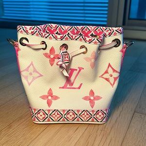 Louis Vuitton Noe Handbag By The Pool Monogram Watercolor Giant Nano